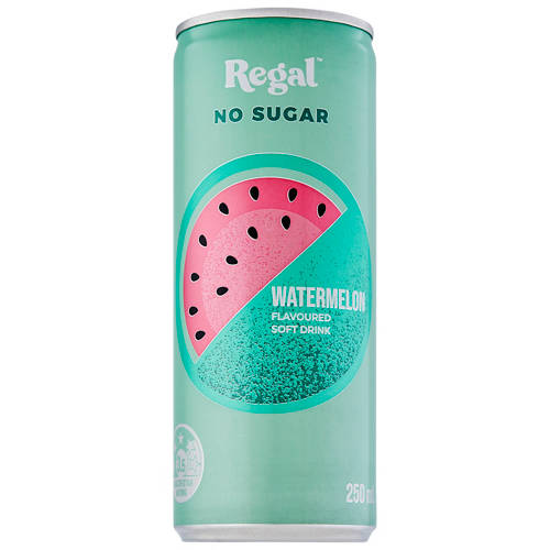 Watermelon Flavoured Soft Drink No Sugar 6 Pack 250ml